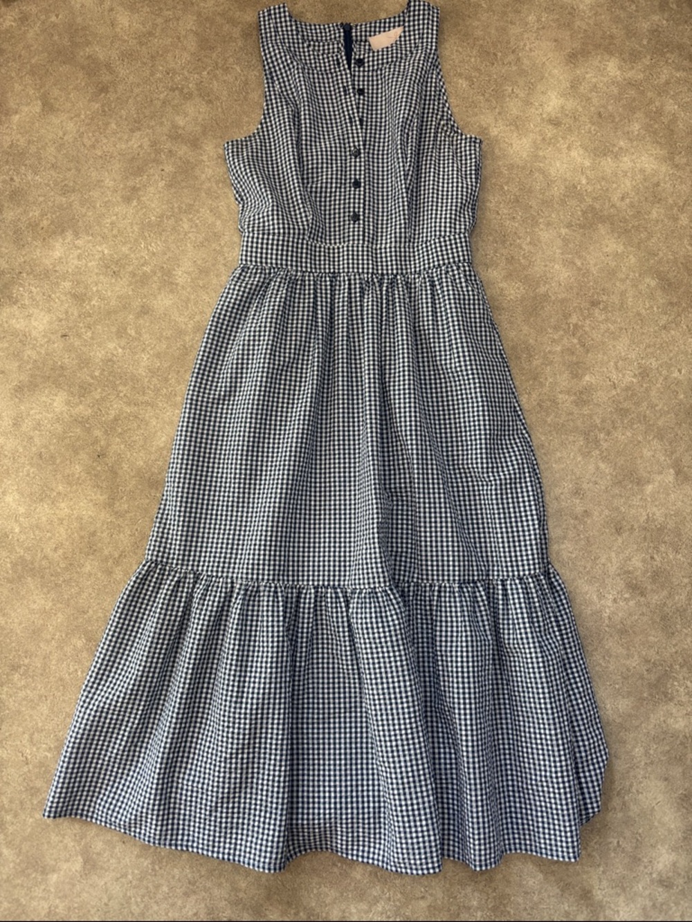 Gal meets glam gingham midi dress